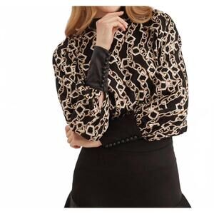 NEW BEAT long sleeve dressy top in black